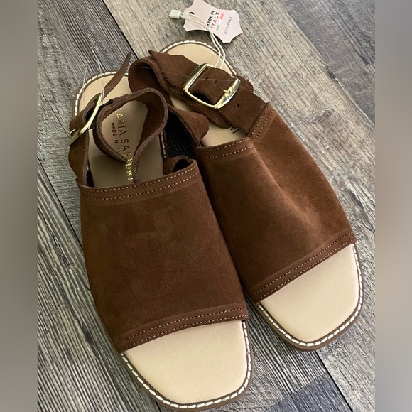 Brown Suede Sandals - Picture 1 of 5